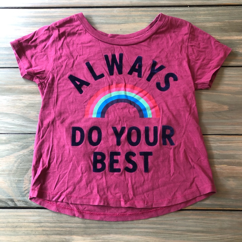 Peek Always Do Your Best shirt size 4/5 years